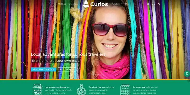 Homepage preview for curios.place