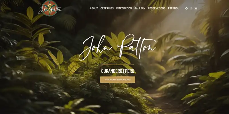 Homepage preview for johnpattoncurandero.com