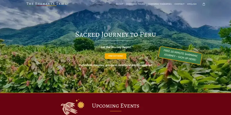 Homepage preview for theshamankatrail.com