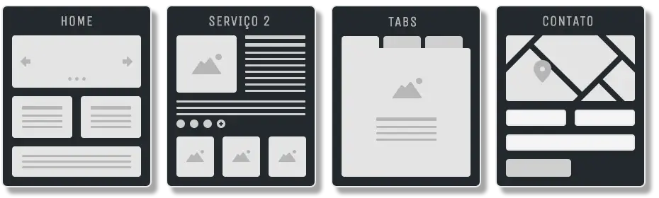 Website wireframe examples